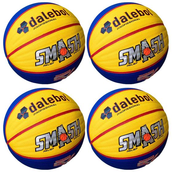 Imagem de Kit 4 Bola de Basquete Oficial 3x3 Profissional Tam 7 +NF