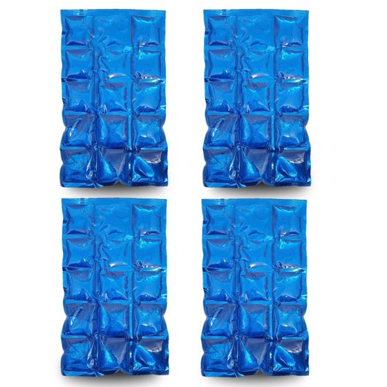 Imagem de Kit 4 Bolsas Térmica Compressa Gel Cooler Gelo Reutilizável