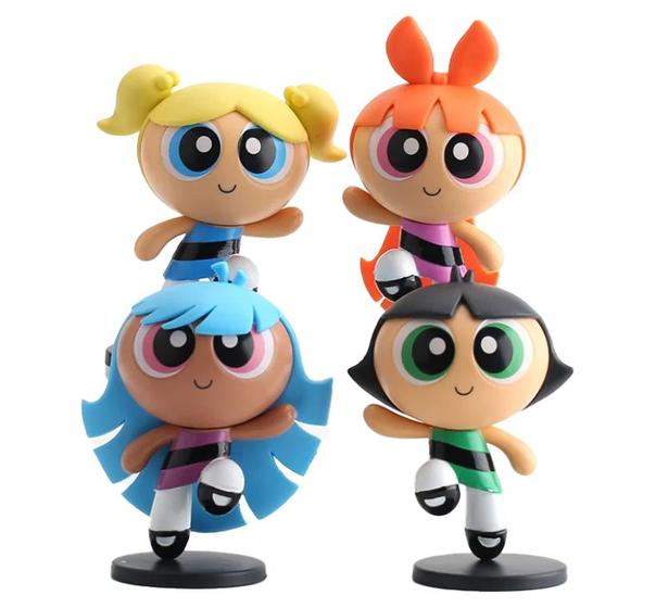 Imagem de Kit 4 bonecas meninas super poderosas powerpuff girls