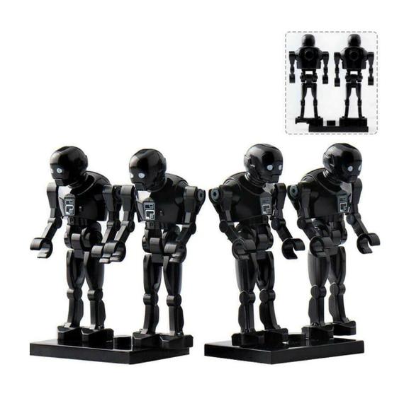 Imagem de Kit 4 Boneco Bloco De Montar K2So Imperial Droid Star Wars