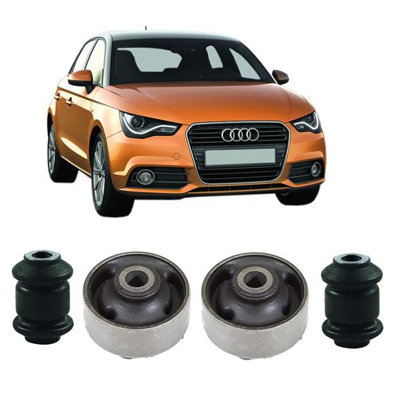 Imagem de Kit 4 Borracha Bucha Bandeja Audi A1 2011 2012 201013 2014