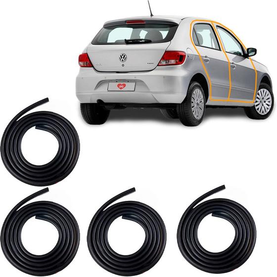 Kit 4 Borrachas De Porta Com Aba Gol G5 4 Portas 08 09 10 12 - PRO LINE ...