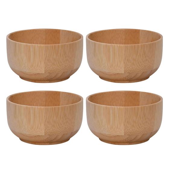 Imagem de Kit 4 Bowl Ecokitchen Bambu 10cm Leve e Resistente Mimo Style