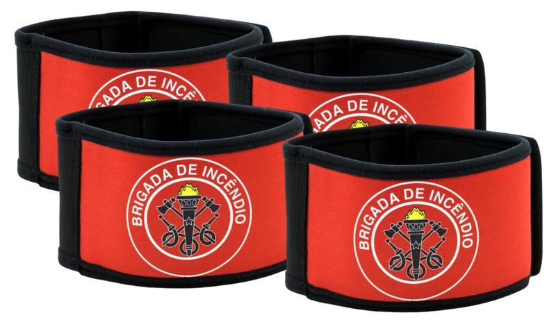 Imagem de Kit 4 Braçadeira De Brigadista Em Neoprene