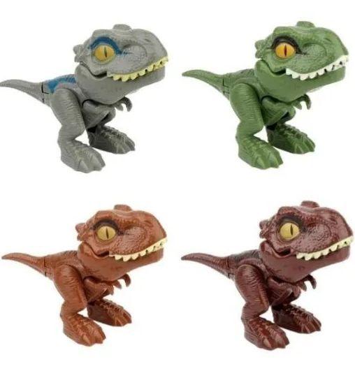 Imagem de Kit 4 Brinquedo Dinossauro Morde Morde Dedo Zoop Toys C47
