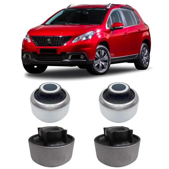 Imagem de Kit 4 Bucha Balança Dianteiro Peugeot 2008 2015 2016 2017 18