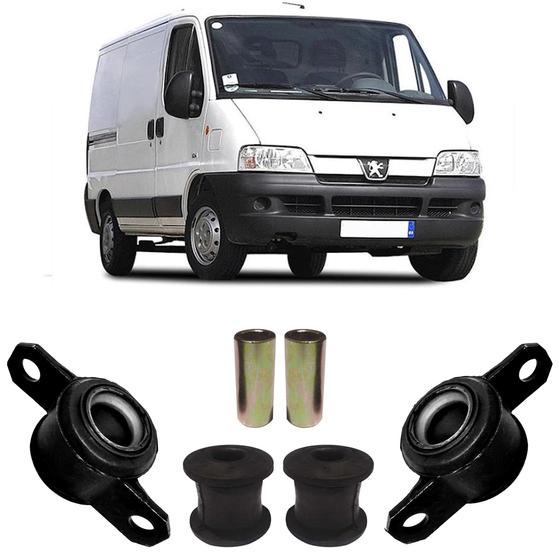 Imagem de Kit 4 Bucha Balança Suspensão Dianteira Boxer 2011 2012 2013