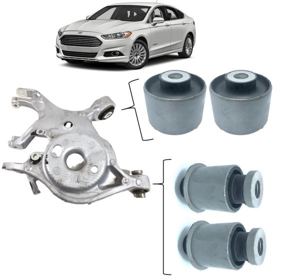 Imagem de Kit 4 Bucha bandeja traseira Fusion Titanium 2013 2014 2015 2016 2017 2018 2019 2020