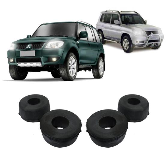 Imagem de Kit 4 Bucha Braço Tensor Dianteiro Pajero Tr4 2003 2004 2005