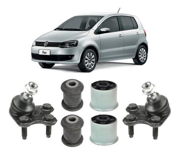 Imagem de Kit 4 Bucha Pivô Suspensão Dianteira Vw Fox 2008 2009 2010