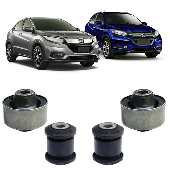 Imagem de Kit 4 Bucha Reforçada Maior Menor Leque Honda Hrv 2017-2019