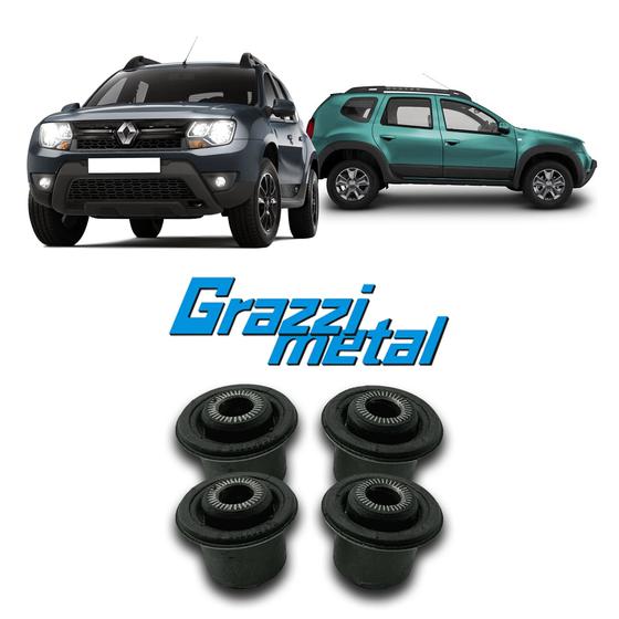 Imagem de Kit 4 Buchas Bandeja Dianteira Renault Duster 2012 2013 2014