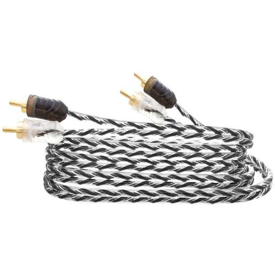 Imagem de Kit 4 cabos rca taramps plus injetado 5m stereo