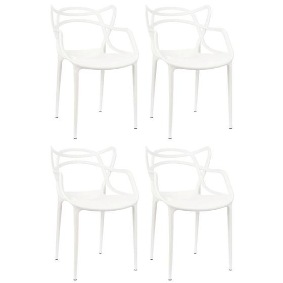Imagem de Kit 4 Cadeiras Allegra Para Mesa De Jantar Cozinha Jardim