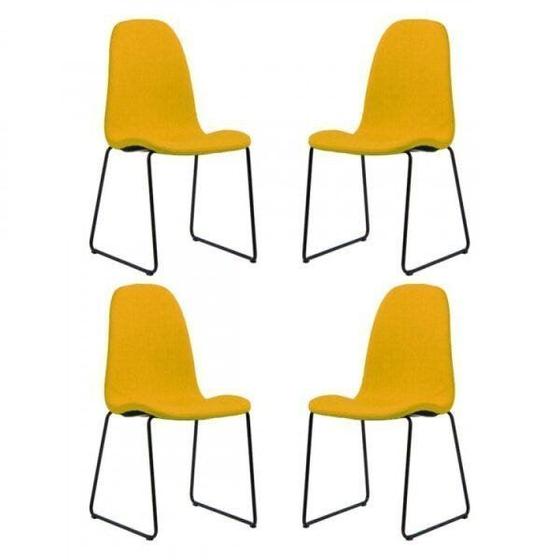Imagem de Kit 4 Cadeiras de Aço Chantilly Acasa Móveis
