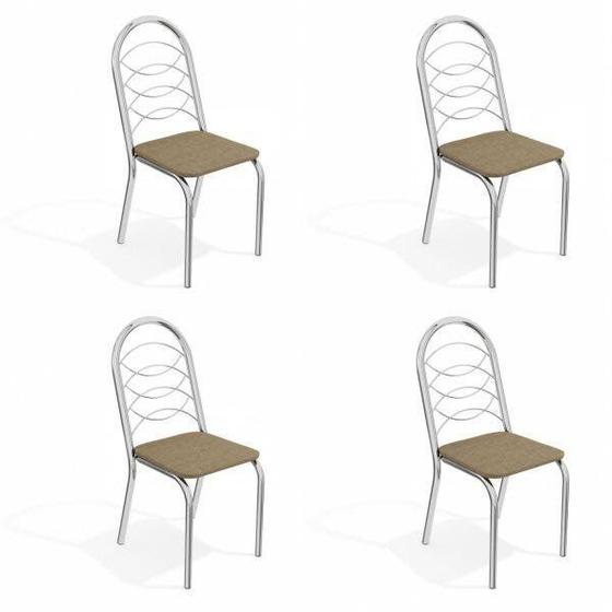 Imagem de Kit 4 Cadeiras Metal Holanda Kappesberg