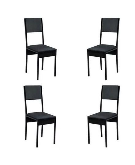 Imagem de Kit 4 Cadeiras Para Sala De Jantar Em 100% Aço Desmontavel