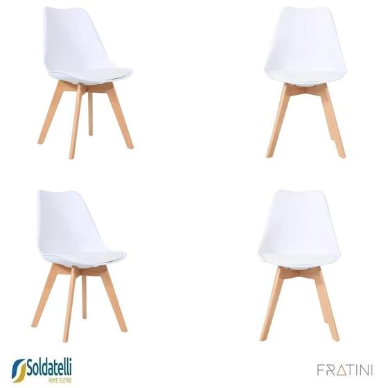 Imagem de Kit 4 Cadeiras Siena PP Assento em PU Várias Cores - Fratini