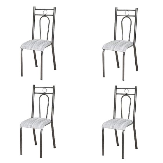 Imagem de Kit 4 Cadeiras Tubulares Cozinha Sala de Jantar Varanda