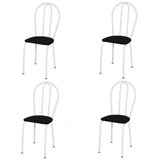 Imagem de Kit 4 Cadeiras Tubulares Cozinha Sala de Jantar Varanda