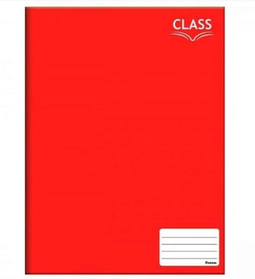 Imagem de Kit 4 cadernos brochura capa dura escolar pautado 80 folhas clássico ùtil