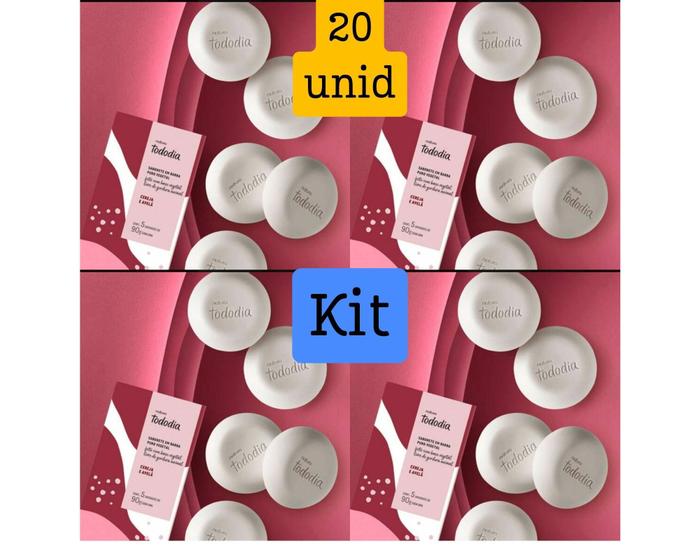 Imagem de Kit 4 caixas de sabonete Cereja e avelã - Refrescante - Total 20 unidades Mais vendido economia