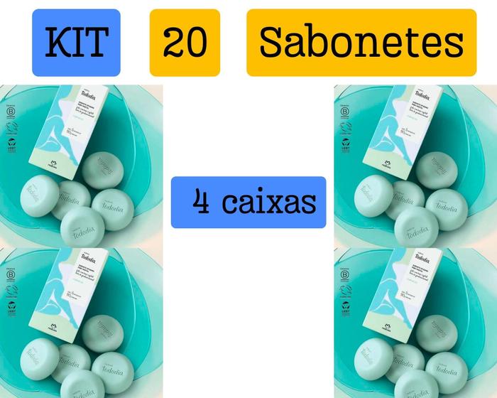 Kit 4 Caixas De Sabonete Em Barra Flor De Lis Total 20 Unid Mais Vendido Refrescante