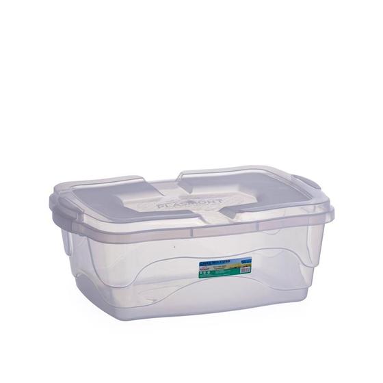 Kit 4 Caixas Organizadoras Transparente Tampa com Trava Multiuso 10L Livros Menor preço em Kit 4 Caixas Organizadoras Transparente Tampa com Trava Multiuso 10L Livros
