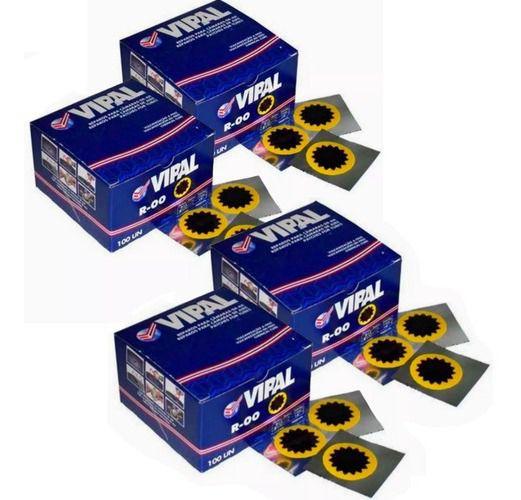 Imagem de Kit 4 caixas remendo vipal r-00 mais reparo para câmara de ar 30mm