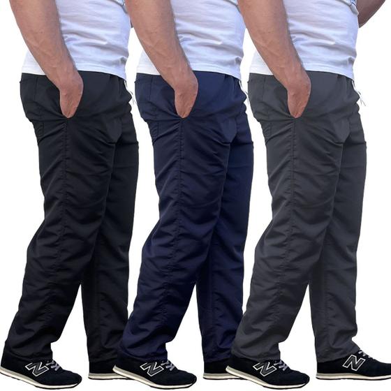 Kit 4 Calça Masculina Tactel Lisa Sem Forro Academia Uniforme Menor preço em Kit 4 Calça Masculina Tactel Lisa Sem Forro Academia Uniforme
