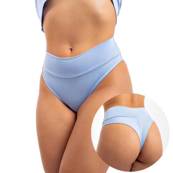 Imagem de Kit 4 Calcinhas Femininas Cos Alto Duplo Fio Dental Pos Parto Viére