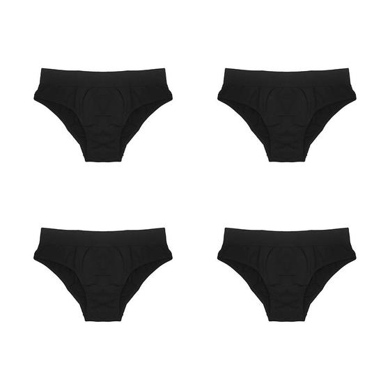 Imagem de Kit 4 Calcinhas Lupo Clássica Sem Costura 40300-104