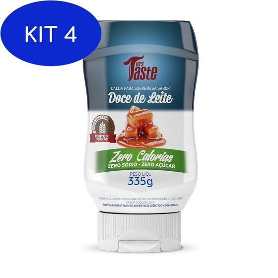 Kit 4 Calda de doce de leite zero e calorias Mrs taste Calda para Sobremesa Magazine Luiza