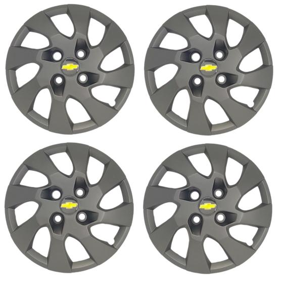 Imagem de Kit 4 Calota Aro 14 Compatível c/Onix Prisma Cobalt