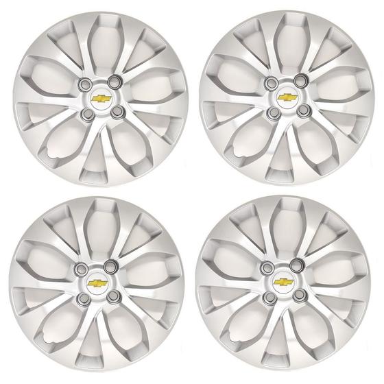Imagem de Kit 4 Calota Aro 15 Compatível c/Onix Prisma Cobalt