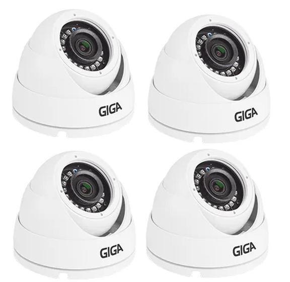 Kit 4 Câmeras Dome Giga 1080p GIGA SECURITY Câmera de Segurança e