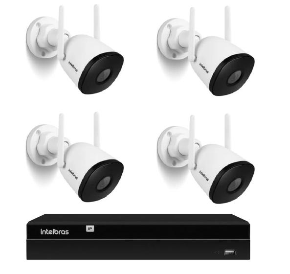 Kit 4 Câmeras Externas Wifi Nvr 1404 Intelbra 4 Canais Intelbras