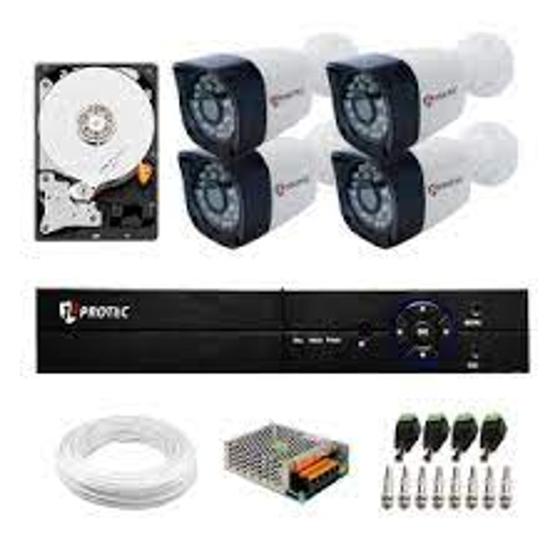 Imagem de Kit 4 Câmeras Jlprotec Fullhd Infravermelho + Dvr 4 Canais + Hd 500gb