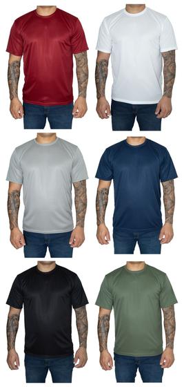 Imagem de kIT 4  Camiseta Masculina Basica Lisa Dry-fit  100 Poliéster PREMIUM Treino Academia Corrida