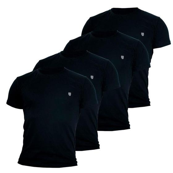 Imagem de Kit 4 Camiseta Masculina Camisas 100% Algodão Premium Slim Basicas MP