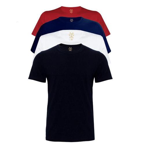 Imagem de Kit 4 Camisetas Malha Fria Pv Básica Poliéster Com Viscose cores sortidas