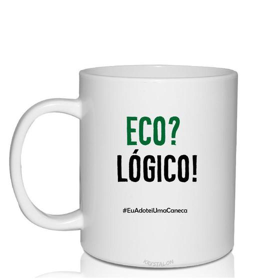 Imagem de Kit 4 Canecas Brancas Personalizadas Eco-Logico