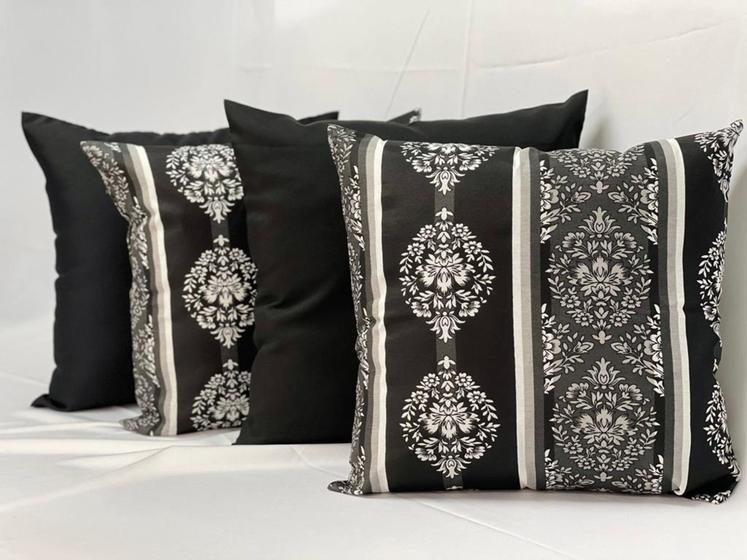 Imagem de Kit 4 Capas Almofadas Lindas Decorativas Sala Sofá C/ Ziper