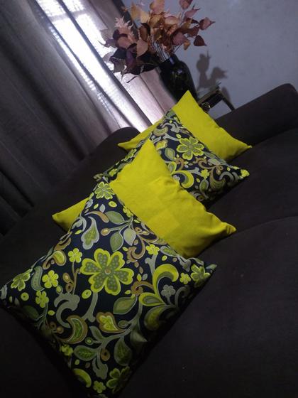 Imagem de Kit 4 Capas Almofadas Lindas Decorativas Sala Sofá C/ Ziper Sem Enchimento