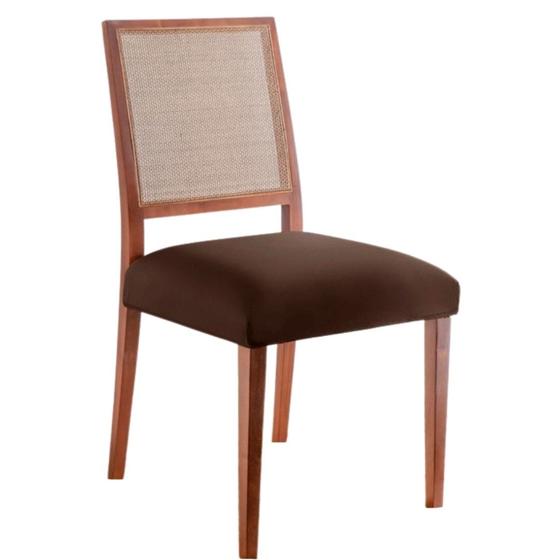 Imagem de Kit 4 Capas Assento Cadeira Jantar Mesa Cozinha Ajustável Fecho Fivela Protetora Elasticada Lisa