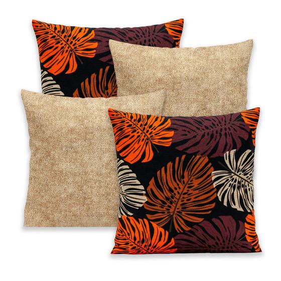 Imagem de Kit 4 Capas de Almofada Gorgurinho com Zíper 40cm x 40cm