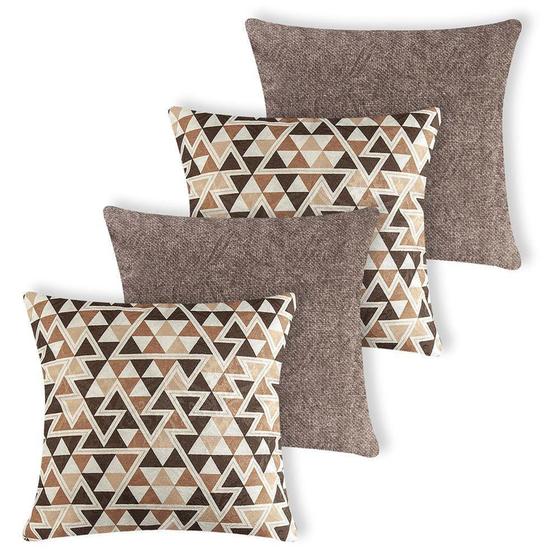 Kit 4 capas de Almofada Jacquard Manchester - 4401 - Do Lar Decoração Menor preço em Kit 4 capas de Almofada Jacquard Manchester - 4401 - Do Lar Decoração
