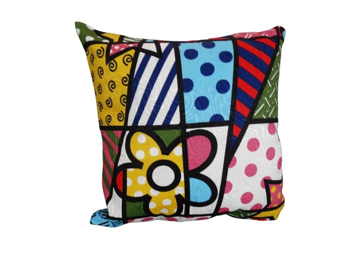 Imagem de Kit 4 Capas de almofada Jacquard Romero Brito 45 x 45