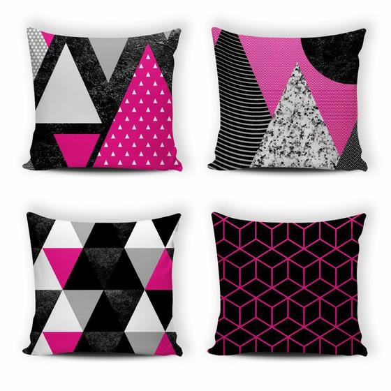 Imagem de Kit 4 capas de Almofada Modern Print 42 cm x 42 cm - 053