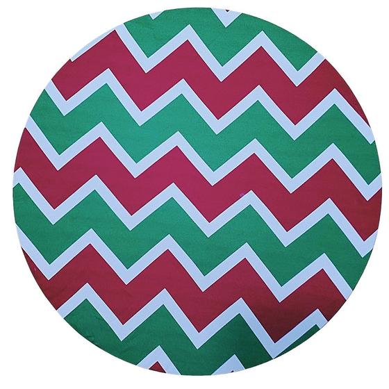 Imagem de Kit 4 Capas Sousplat ZigZag Natal 35cmx35cm